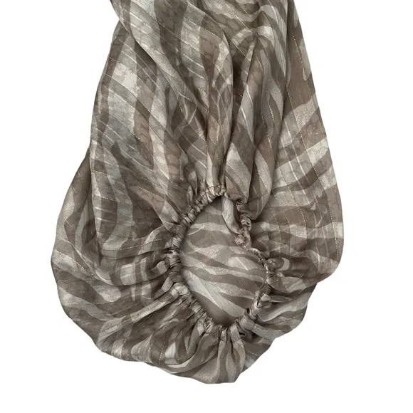 Tyche Long Sleeve Taupe Top NWT Bubble Sleeve T-6834 - Picture 2 of 7